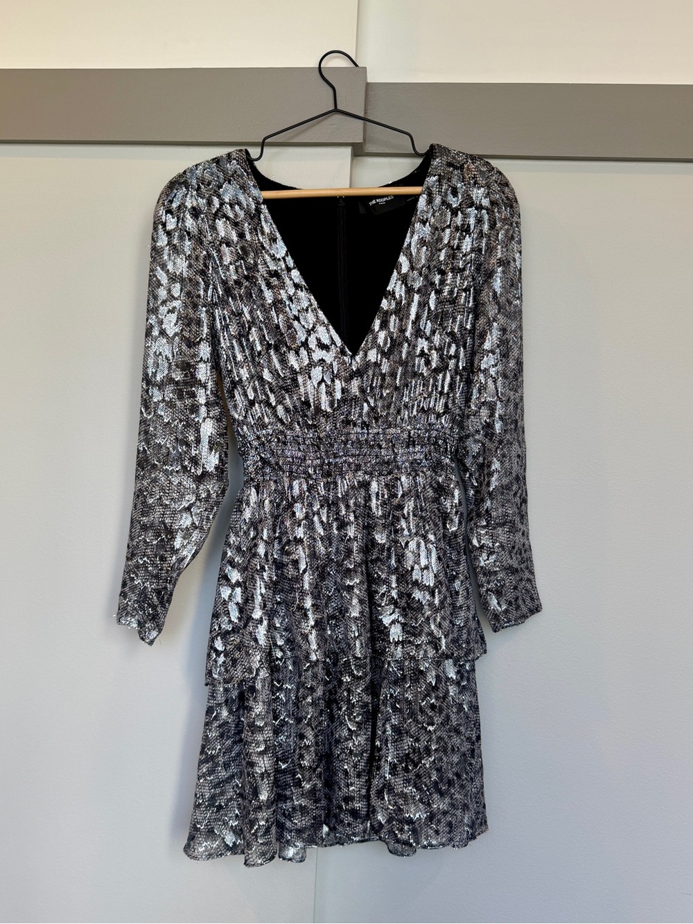 The Kooples Paris Silk Blend Snake Print Mini Dress Size 2